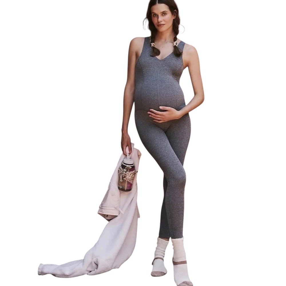 FP Movement x Hatch Never Better Maternity Jumpsuit Grey Small S